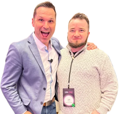 Lyle with Marcus Sheridan, author of They Ask, You Answer